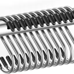 upalabdh 12 PCs S Hook 3 inch Kitchen Utensils Garden Plant Towel Cloth Hanging Hook Hook 12-picture-11