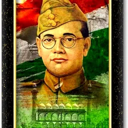 araaka NETAJI SUBHASH CHANDRA BOSE photo frame (Wood Base and Front Laminated) Acrylic 8 inch x 12 inch Painting-picture-12