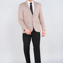 raymond Men Self Design Bandhgala Formal Blazer image 2