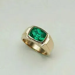 siddheshwar Sterling Silver Emerald Sterling Silver Plated Ring image 3