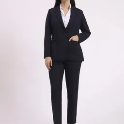 Women Apsra Boutique Formal Women Pantsuit, Single Button Blazer with Straight Pant Solid Suit-picture-13