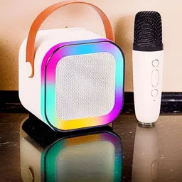 NHOUSE Karaoke Speaker K12: Party POP Wireless Bluetooth Speaker with Mic, RGB 14 10 W Bluetooth Speaker-picture-18