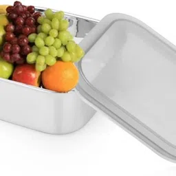 liefde Stainless Steel Storage Bowl STAINLESS STEEL SQUARE BOWL WITH LID image 2