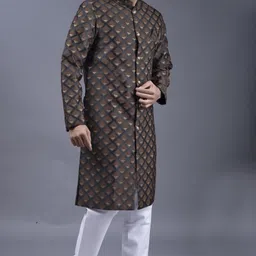 XEPON Self Design, Checkered Sherwani image 3