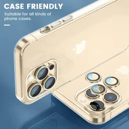 Mobilive Back Camera Lens Ring Guard Protector for Apple iPhone 13 Pro Gold image 4