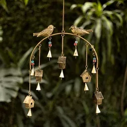 smart shoppee Metal Wall Hanging Wall Art Wall Decor Home Decor Metal Wall Hanging Bird House Iron Wall Shelf image 1