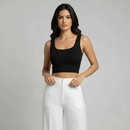 hazee and harry Casual Sleeveless Printed Women Black Top-picture-12