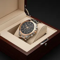 oldiva 525 Analog Watch - For Men R_Heavy Two Tone Watch Dial Black image 3