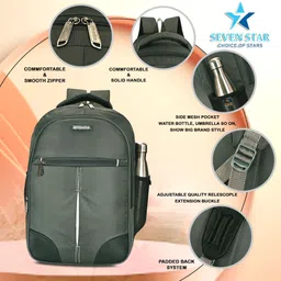 seven star Large 40 L Laptop Backpack Perfect for Work Travel Gym College and Daily Use image 5