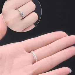 kauldvishe 8pcs Silicone Silver Ring Sizer Adjuster for Loose Rings Silicone Silver Plated Ring image 5