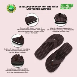 doctor extra soft Men's House Slipper Ortho Care Dr Orthopaedic Diabetic Comfortable Bubble Wrap Men Flip Flops image 4