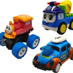 vaniha Unbreakable Four-Wheel Drive Friction Powered Diecast Toy Set-K49-picture-24