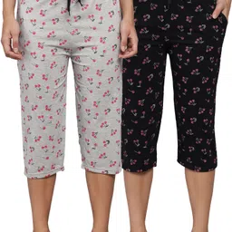 trendy world Women Multicolor Capri image 1