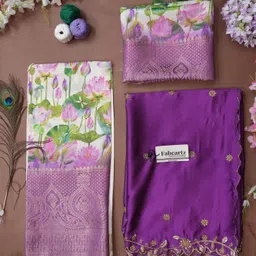 fabcartz Self Design Semi Stitched Lehenga Choli image 2