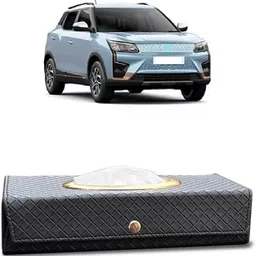 brothertwo Car Tissue Box Holder with 100 Tissue For Mahindra XUV400 Vehicle Tissue Dispenser-picture-11