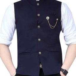 aggarments Men Self Design Nehru Jacket-picture-13