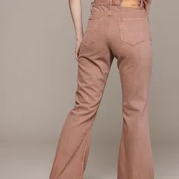 roadster Women Flared High Rise Red Jeans image 2