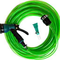 mashki 10 Meter ( 32.5 FEET) 1/2 Inch ()12.5 mm) Super Premium Quality Garden Hose Pipe With 8 Pattern Water Spray Gun, Universal Tap Adapter For Gardening , Car Washing , Bike Washing , Etc Hose Pipe-picture-15