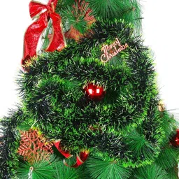 New_Artificial Merry Christmas Strings, Garlands (Green, 2 Pieces)T81 Hanging Ornaments Pack of 2-image-22