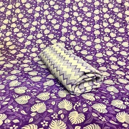 zehra Unstitched Khadi Cotton Multi-purpose Fabric Floral Print image 3