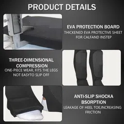verilux Elastic Shin Instep Guards with Insert Pads for MMA Boxing Karate Martial Arts Football Shin Guard image 2