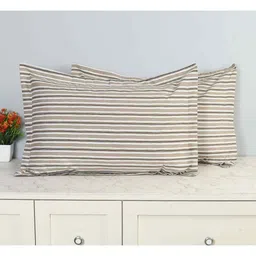 florida Coffee Floral 144 TC Microfiber Checkered Queen Sized Bedsheet Bedsheet 2 Pillow Heaven Collection image 3