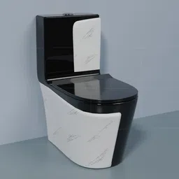 brizenta 830/OPC Black Ceramic S TYPE /Water Closet/Commode With Soft Close Toilet Seat Western Commode-picture-26