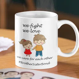 bluebells gifting sister brother love white mug Ceramic Coffee Mug-picture-18
