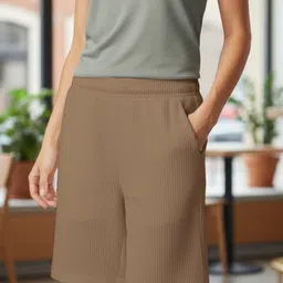 nachu Solid Women Brown Bermuda Shorts-picture-28