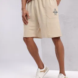 hrx by hrithik roshan Solid Men Beige Regular Shorts image 2