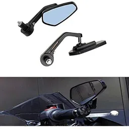 yakonda Manual Rear View Mirror, Dual Mirror For Universal For Bike Universal For Bike image 2