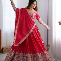 pedr trends Embroidered Semi Stitched Lehenga Choli image 3