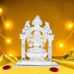 sri jagdamba pearls 23 Grams Goddess Of Wealth Laxmi Idol Decorative Showpiece - 5.9 cm-picture-22