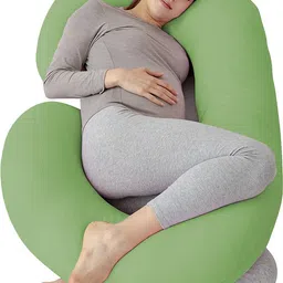 daddy cool Ultra Soft C Shaped Microfibre Solid Pregnancy Pillow Pack of 1-picture-17