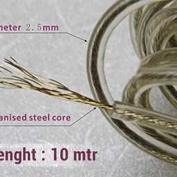 odin 10M PVC Coated Steel Clothesline Wire Rope – Pack of 2 Polyester Retractable Clothesline image 2