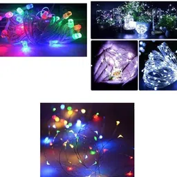 36 LEDs 13 m Multicolor Steady Strip Rice Lights-image-49