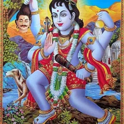 swaroopa 16.5 inch Kaal Bhairav Bhairuji Sticker Self Adhesive Sticker-picture-36