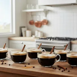 zojed Pack of 1 Glass 140ML TEA ROUND CUPBV-picture-22