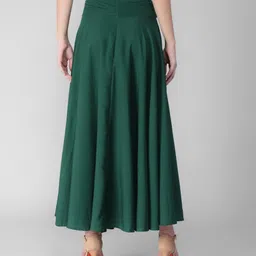 upome Women Solid A-line Maroon Skirt image 2