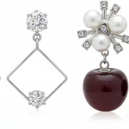 blarefashion Combo Silver Earring Set-picture-16