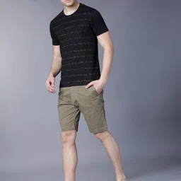 highlander Printed Men Green Chino Shorts image 5