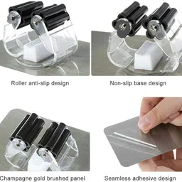 zeinwap White Polyethene Broom Holder image 4