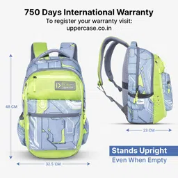 uppercase 35.88 L Laptop Backpack Pixel 01 Laptop Backpack Grey image 2