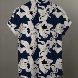 icome Men Slim Fit Printed Slim Collar Casual Shirt image 2