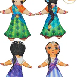 vrindavan Ashth Sakhi by Go Vrinda Studio | Soft Doll | Barbie - 7 inch image 5
