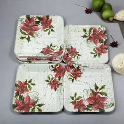 inpro Melamine Quarter Snacks Plates: Lightweight Melamine Square / Half Plate Quarter Plate image 4
