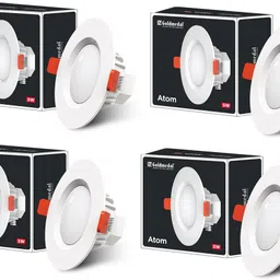 goldmedal Atom 5W LED Downlight-Round Recessed Ceiling Light Ceiling Lamp image 1