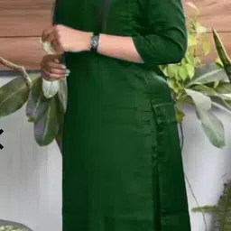 ak creation Women Cotton Blend Kurti Pant Set-picture-12