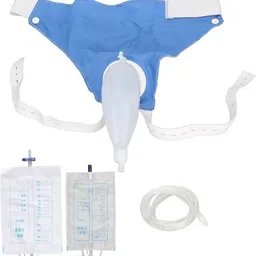 rm enterprsie Male Urine Bag 2000 ML + 1000 ML Urine Bag (3000 ml Blue) Urine Bag image 3