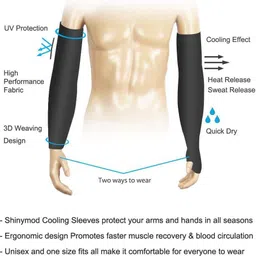 auto hub Cotton, Nylon Arm Sleeve For Men & Women image 2